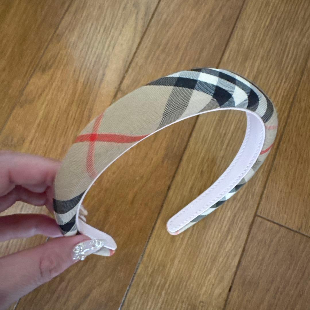 BURBERRY チェック柄 ヘアバンド