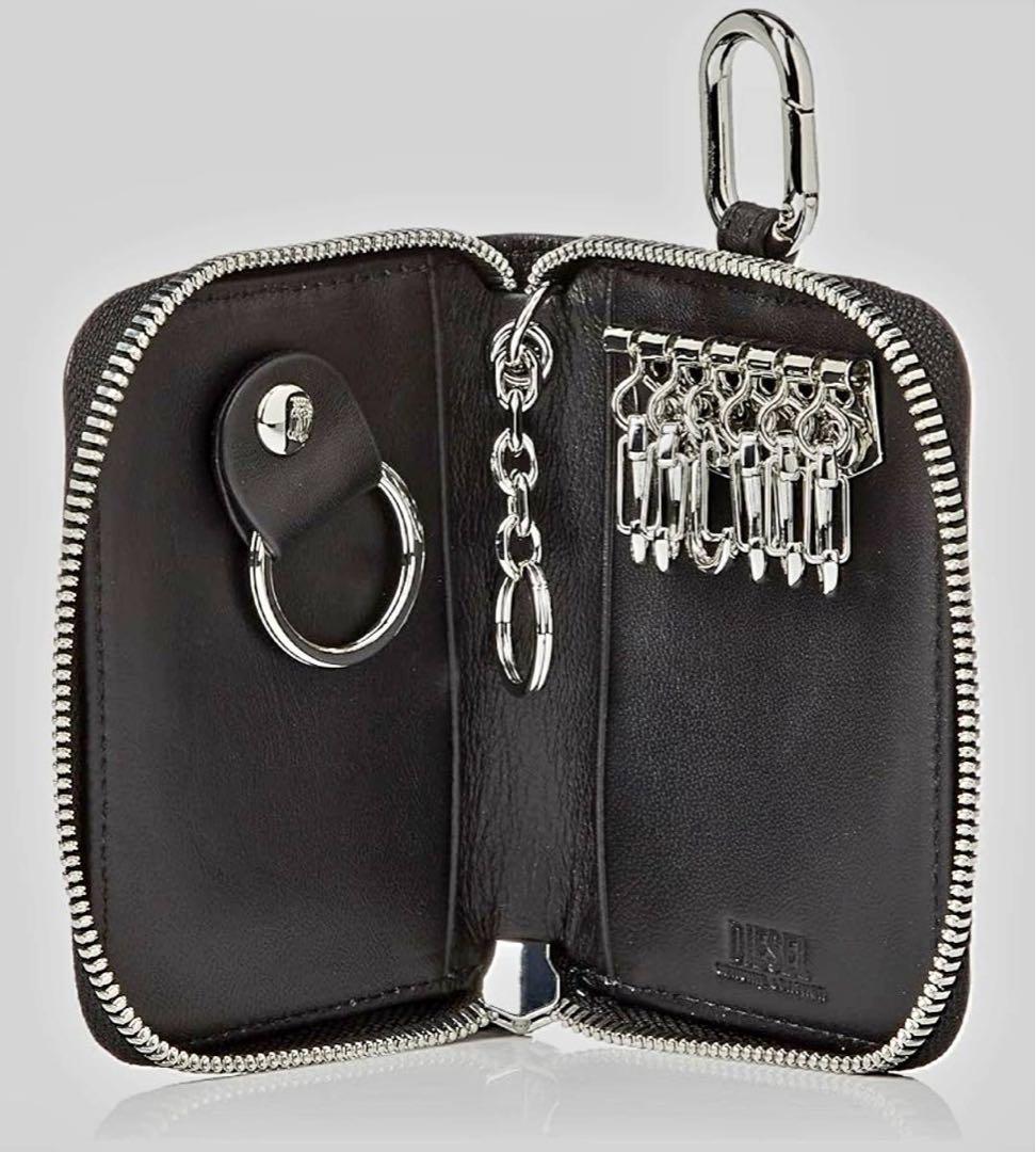 ディーゼル キーケース ナッパレザー ブラック X08099 未使用品