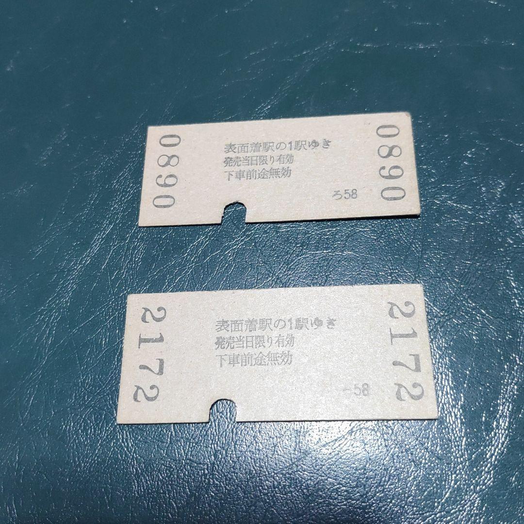 【名古屋鉄道　谷汲線（廃線）】使用済硬券乗車券　谷汲（廃駅）→