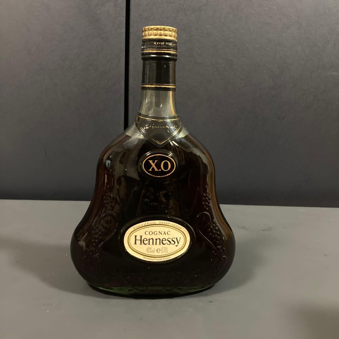Hennessy XO コニャック 金キャップ　グリーンボトル