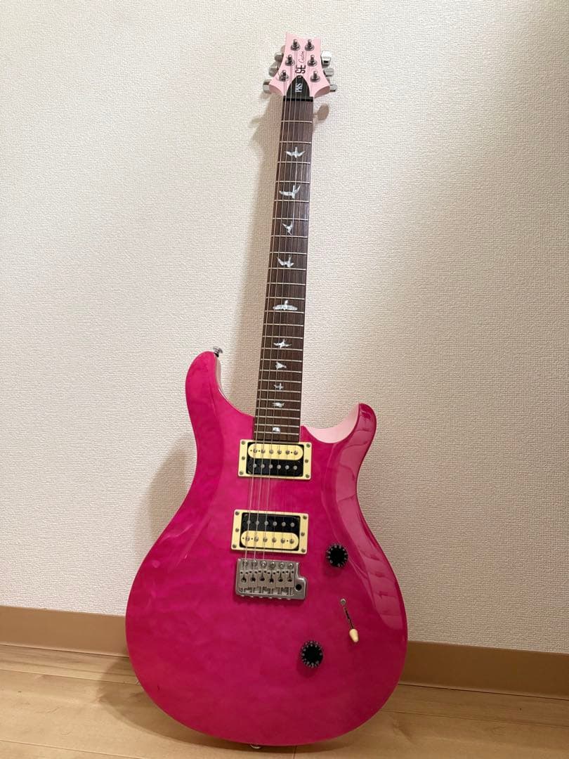 美品 希少 PRS SE CUSTOM24 PINK エレキギター