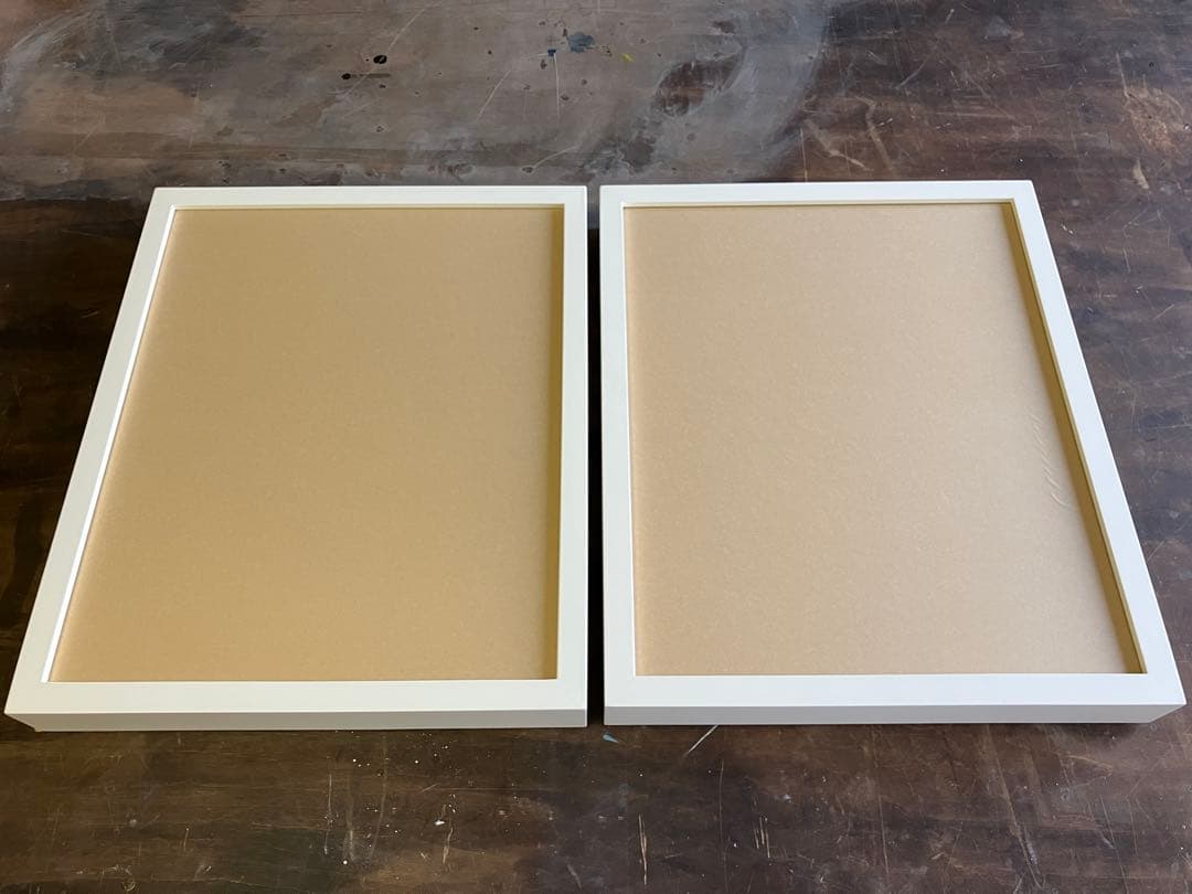 ホワイト木製額縁 2個セット (未使用品)