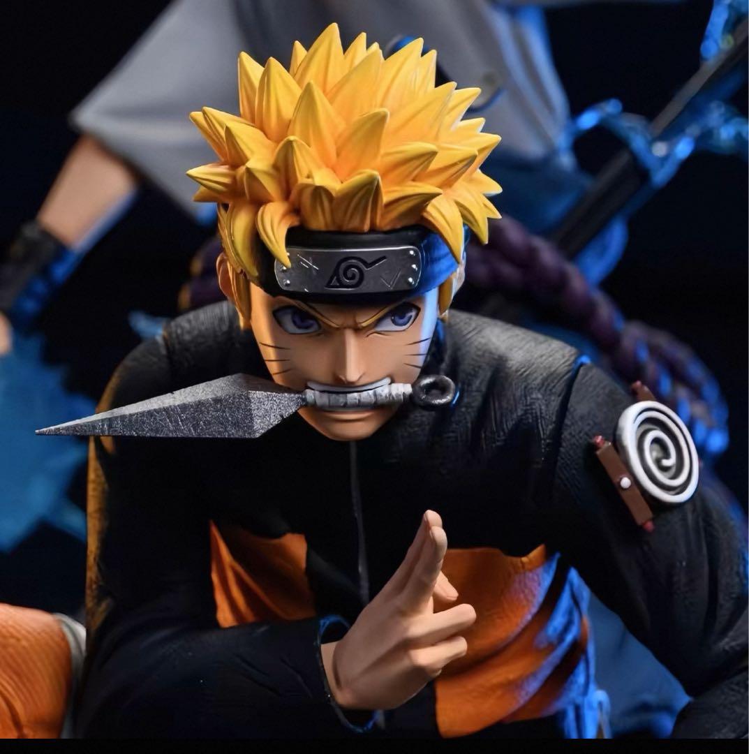 ナルト うずまきナルト うちはサスケ ガレージキット スタチュー塗装済み完成品