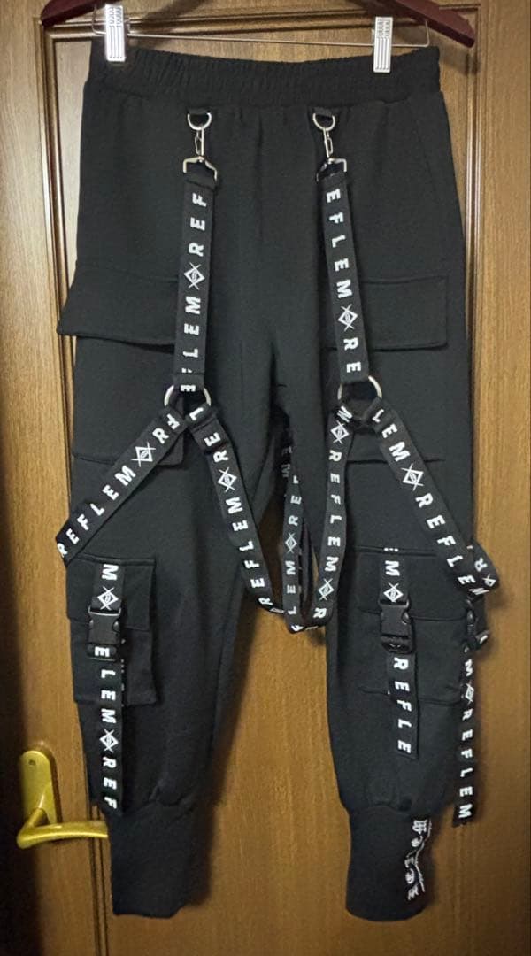 REFLEM ハーネスロゴベルトカーゴパンツ