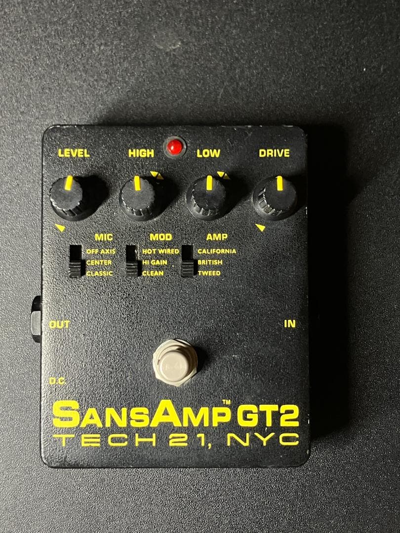 最終価格　Tech 21 SansAmp GT2 初期型　動作良好　コネクタ付