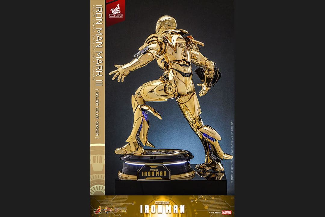 アイアンマン 1/6スケールフィギュア　アイアンマン・マーク3（ゴールドカラー）
