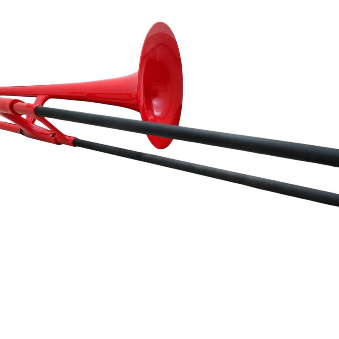 pBone プラスチック トロンボーン　レッド