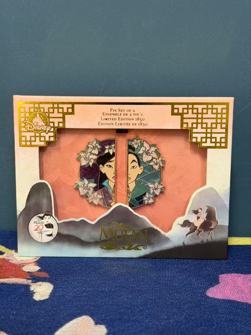 ディズニー　ムーラン　ピンバッジ　限数1850