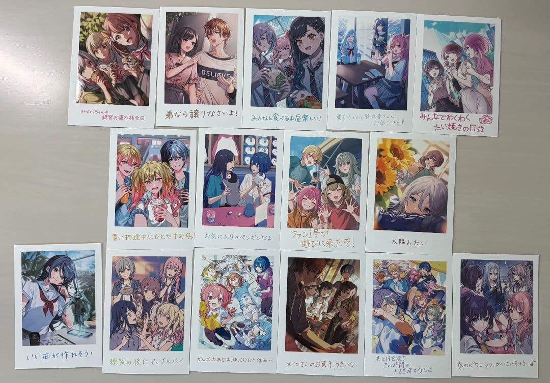 劇場版 プロジェクトセカイ 入場者特典 思い出写真カード 15種類セット