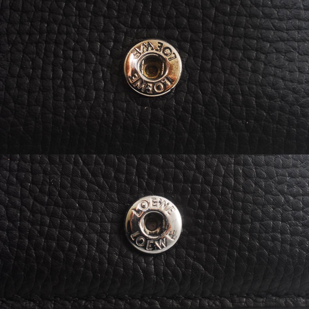 LOEWE＊アナグラム＊トライフォードウォレット＊カーフスキン＊三つ折り財布