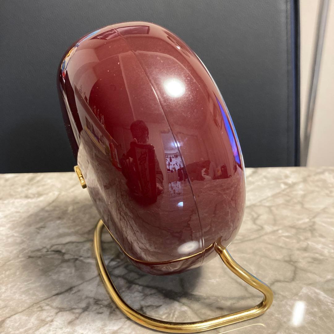 アルネ ヤコブセン ステーション テーブルクロック　バーガンディ