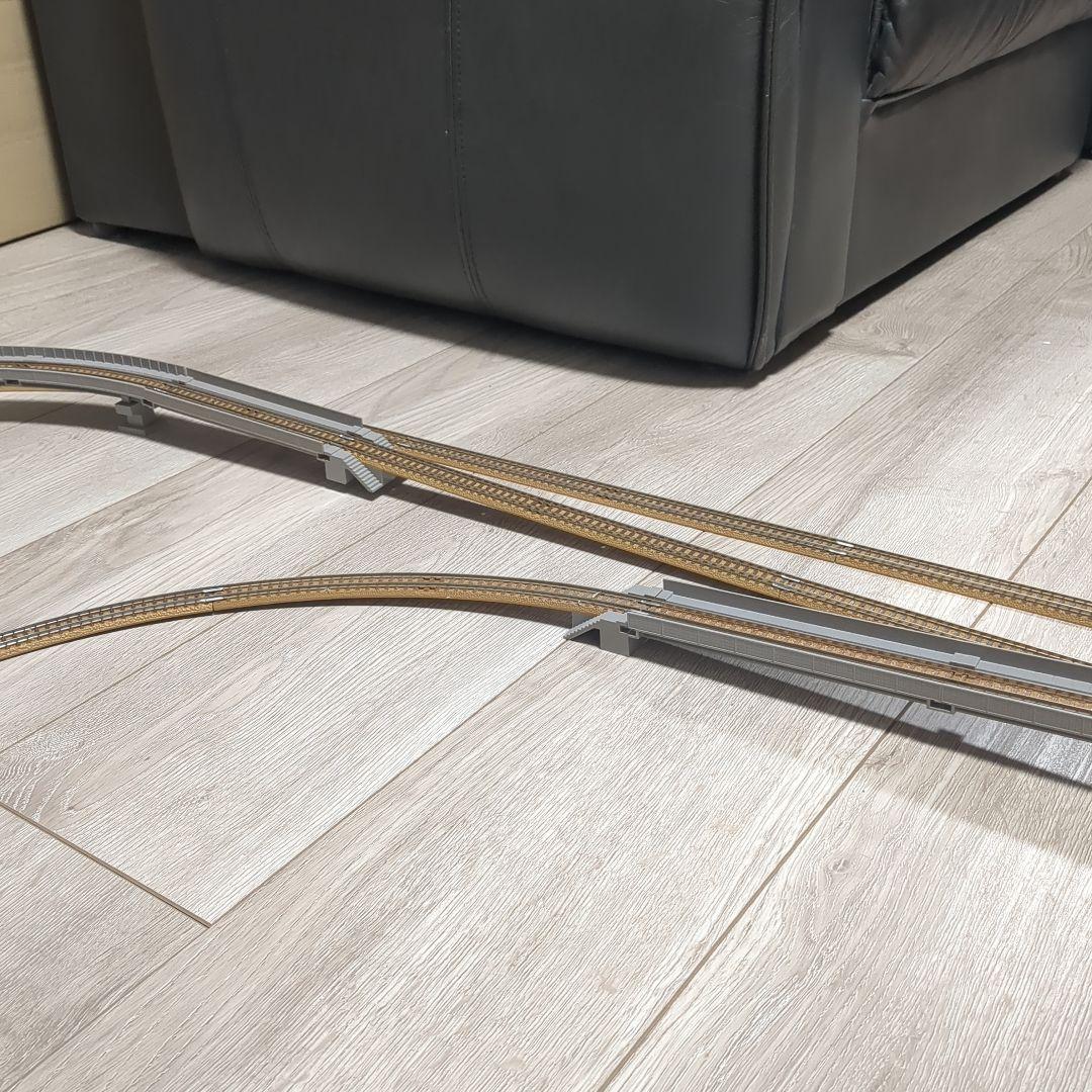 TOMIX　複線レイアウト　ポイント、ホーム付き