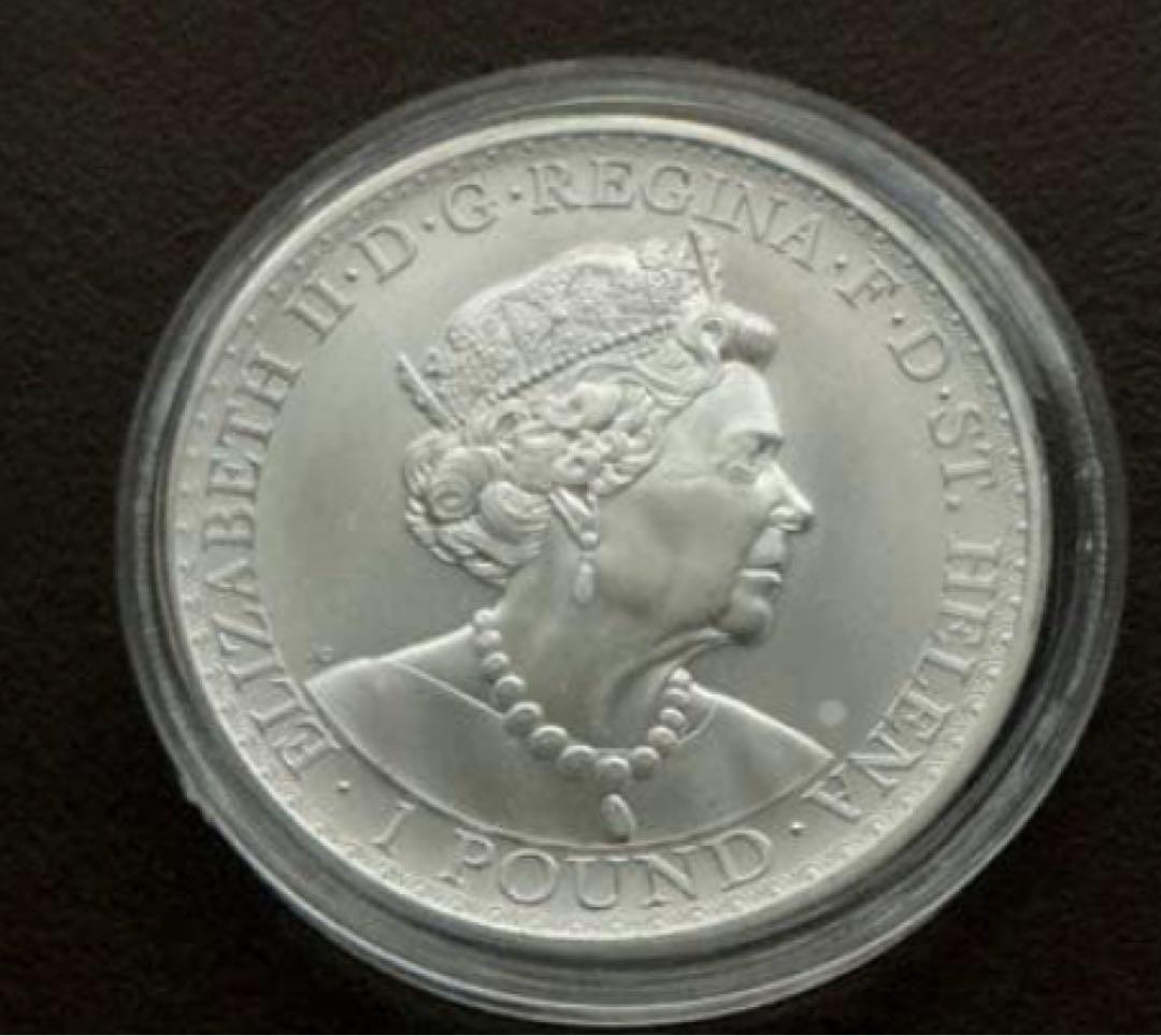 本物保証　2022年　セントヘレナ ウナとライオン 1オンス 銀貨 純銀