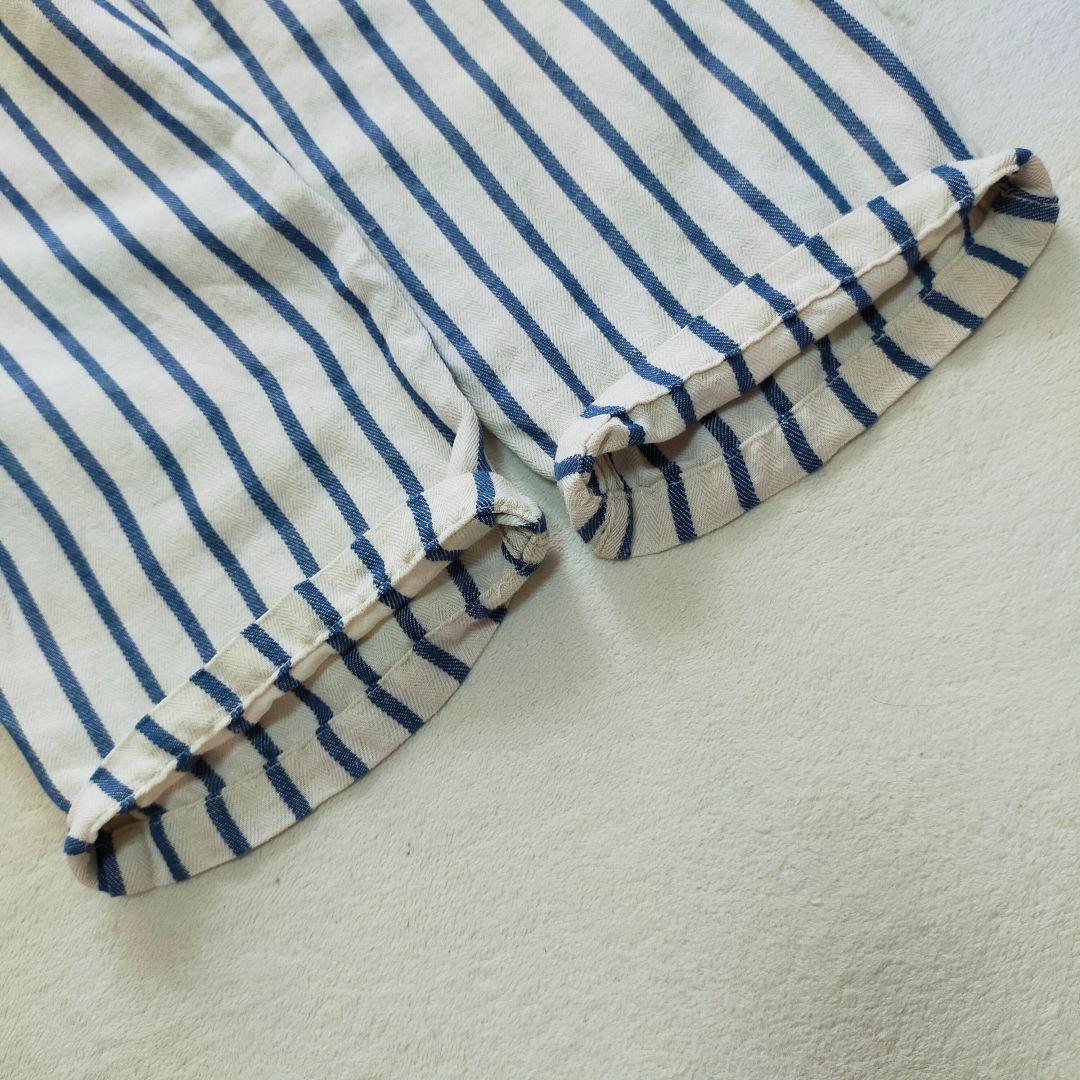 KAPITAL　3サイズ　ヘリンボーン地　ストライプ柄　ピエロパンツ