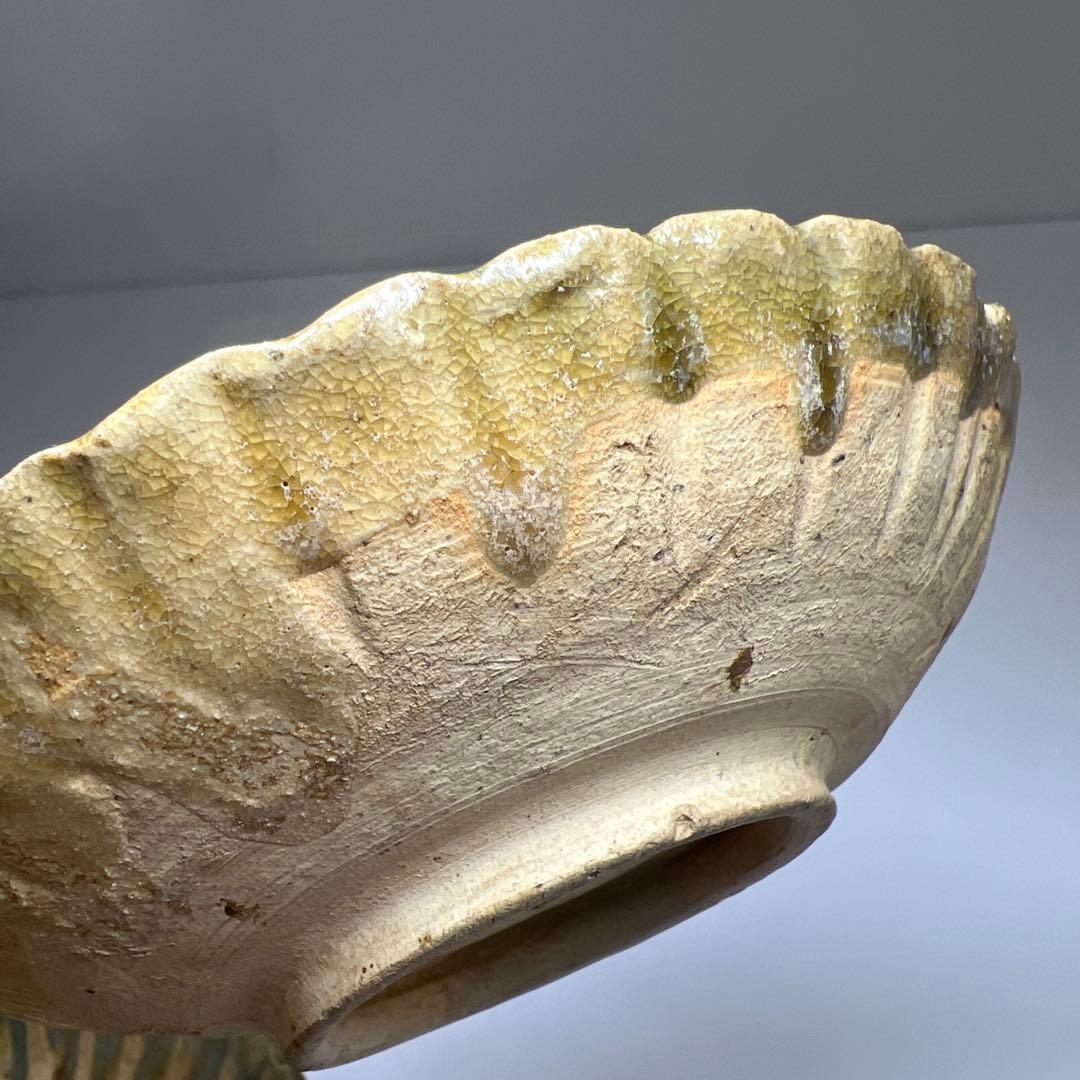 桃山時代　古織部皿3枚　幅約13㎝ 東Y7-0603①