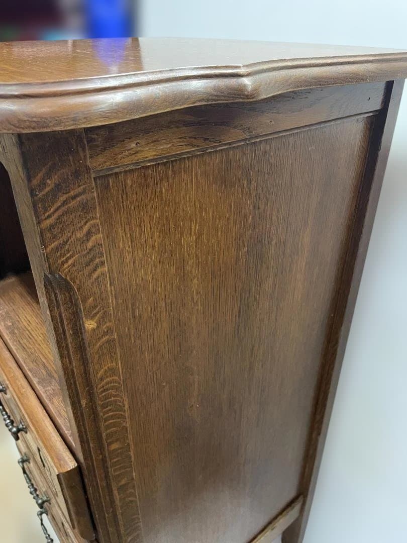 オーク材 3段引き出しナイトスタンド