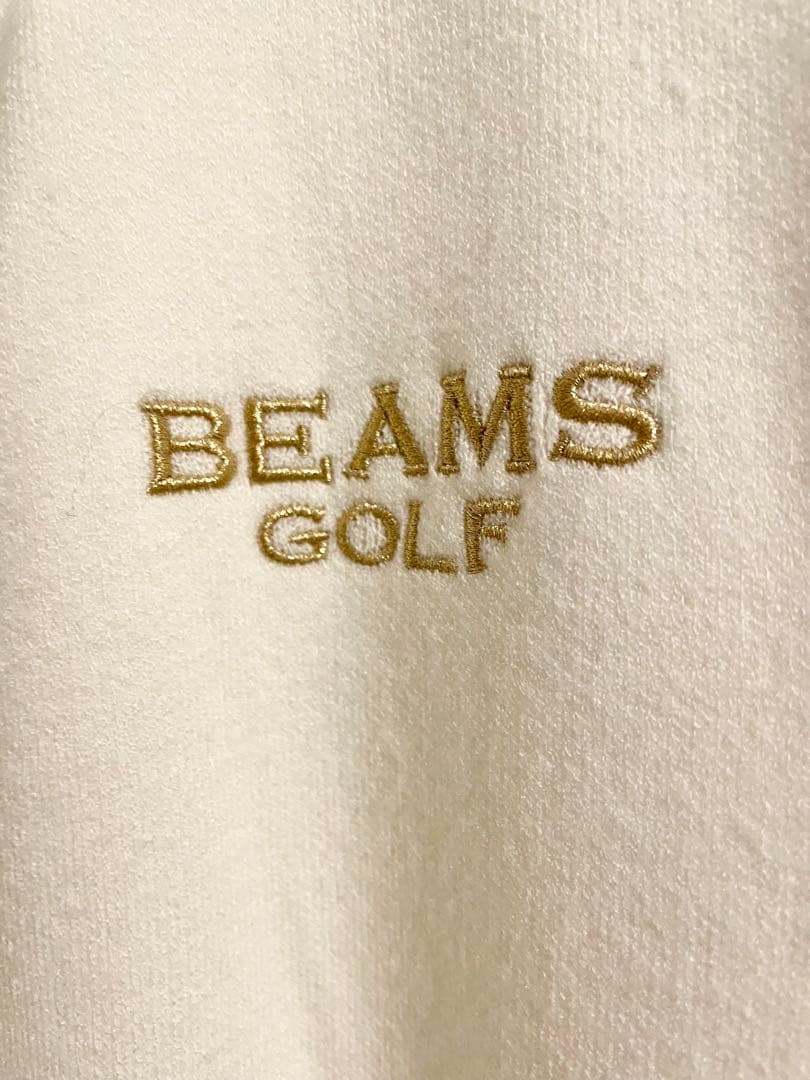 BEAMS GOLF 防風ニット ジャケット L アイボリー