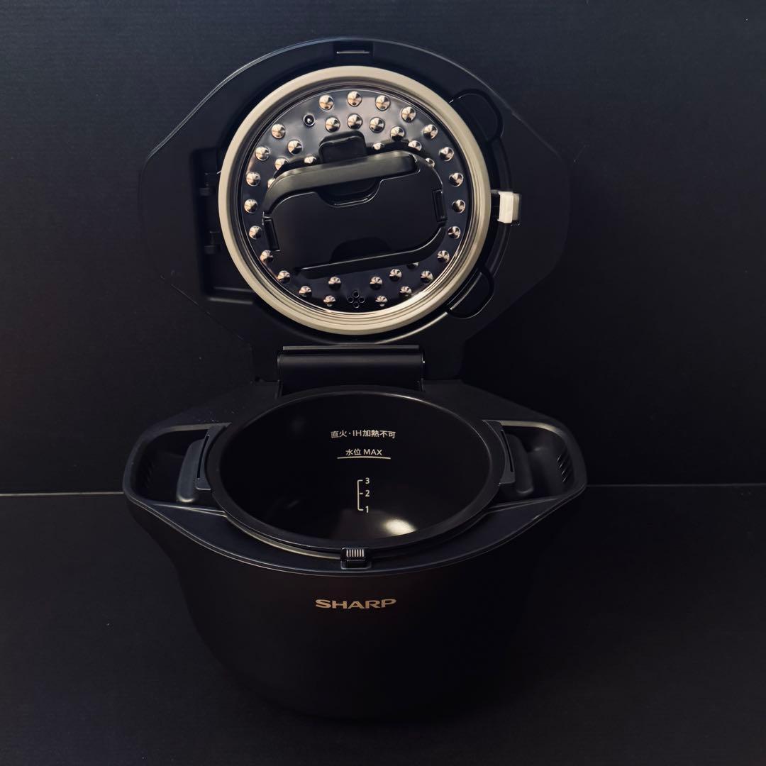 【未使用に近い】SHARP ホットクック KN-HW16G ブラック