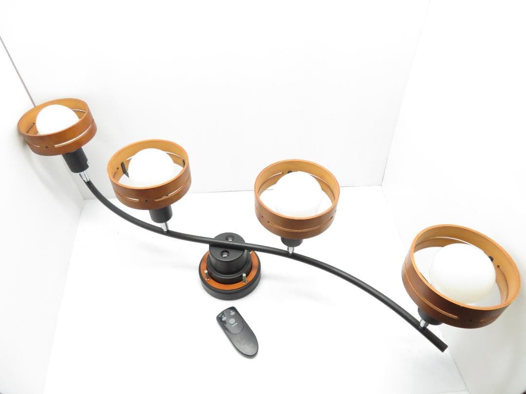 アーチェ シーリングライト LT-5271 ブラック リモコン スチール×ウッド