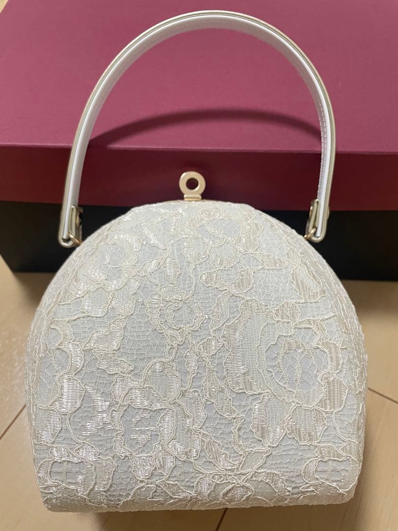 チョコ 和装 草履バッグセット レース 白 金 ゴールド ホワイト