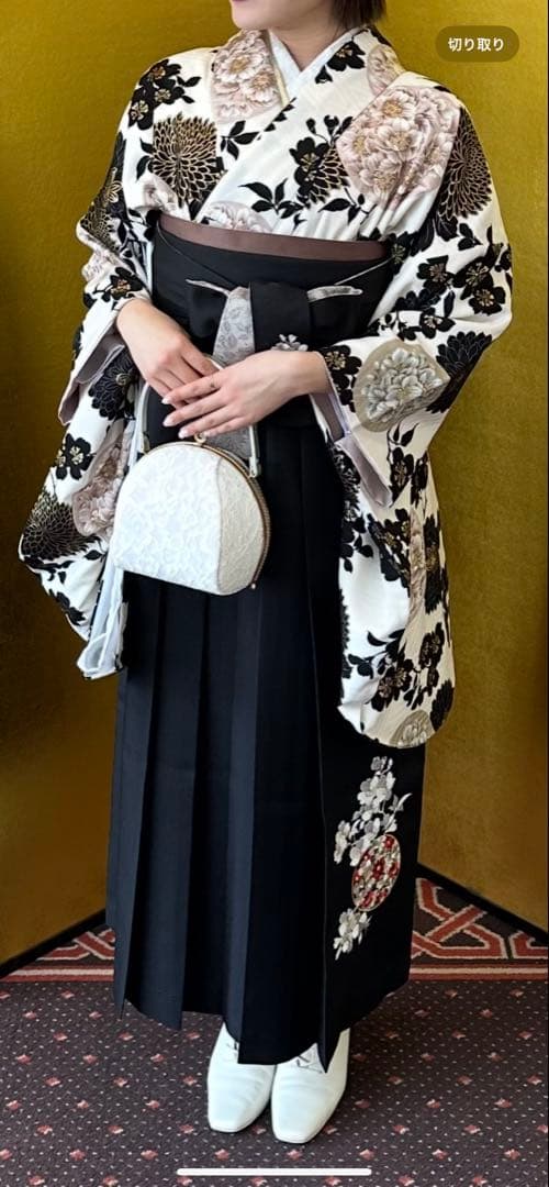 チョコ 和装 草履バッグセット レース 白 金 ゴールド ホワイト