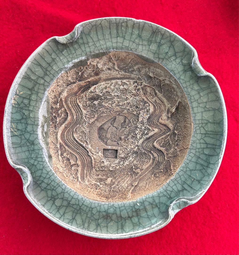 古相馬焼　菓子皿　送料込み0324