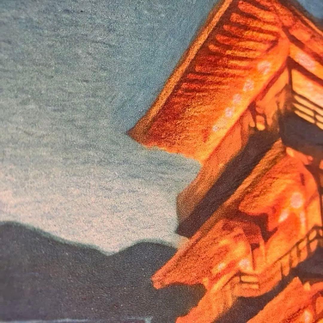 ジブリアート⑨ 千と千尋の神隠しより「金具屋」額装品32.7㎝×24.0㎝