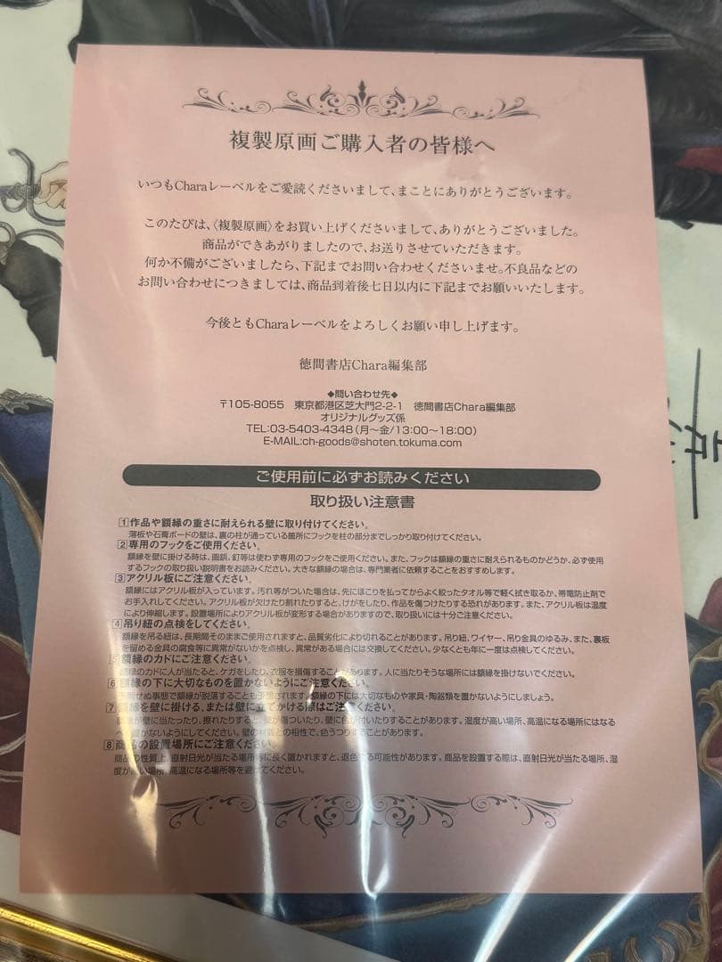 FLESH & BLOOD 高級複製原画　雪舟薫先生