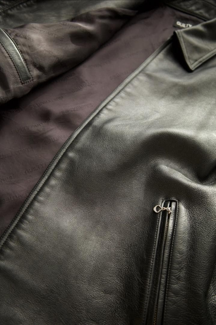 GUILTYPARTIES レザージャケット 黒 シングルライダース 極美品