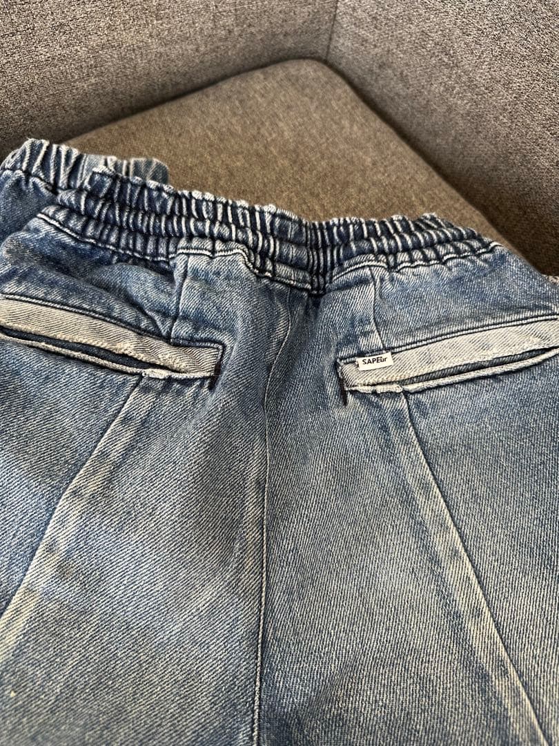 【キッズ用】SAPEur サプール　ヴィンテージデニムトラックパンツ