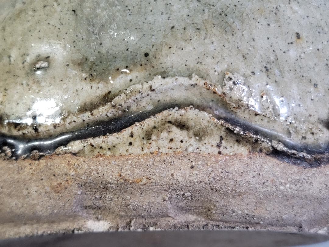 茶道具 伊賀 双耳 花生 古美術 DT403