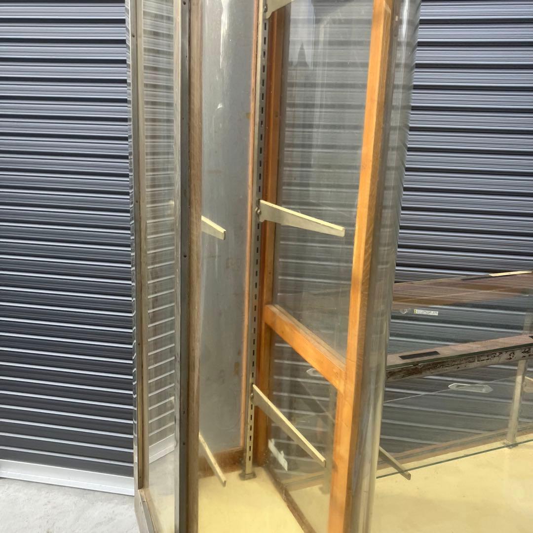 昭和レトロ 昔のたばこ屋さんのカウンターショーケース 飾り棚 アンティーク古家具