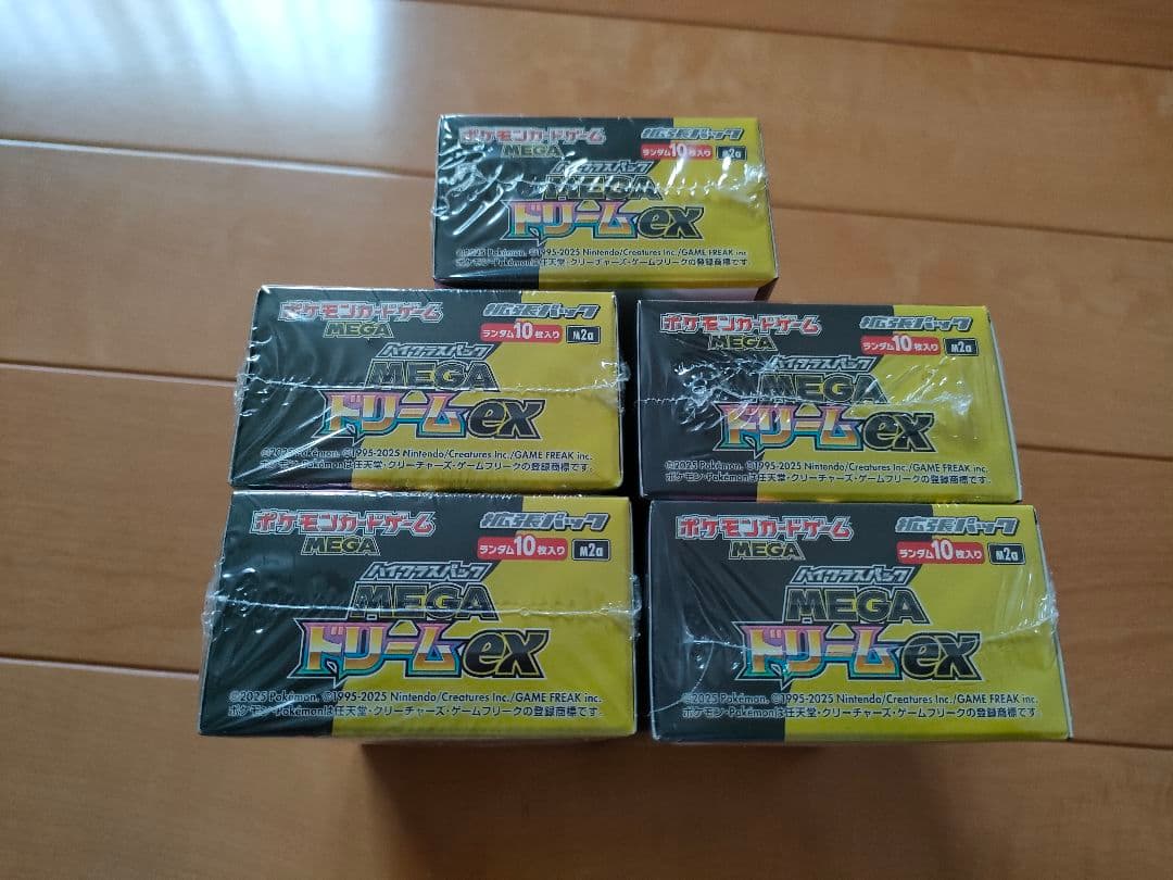 ポケモンカードゲーム MEGAドリームex シュリンク付き 5box