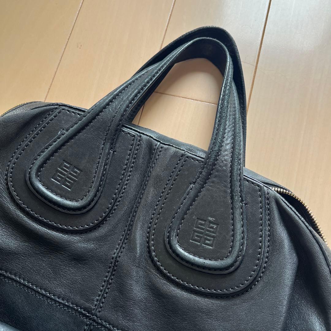 【goki】ブラックレザー 2wayショルダーバッグ