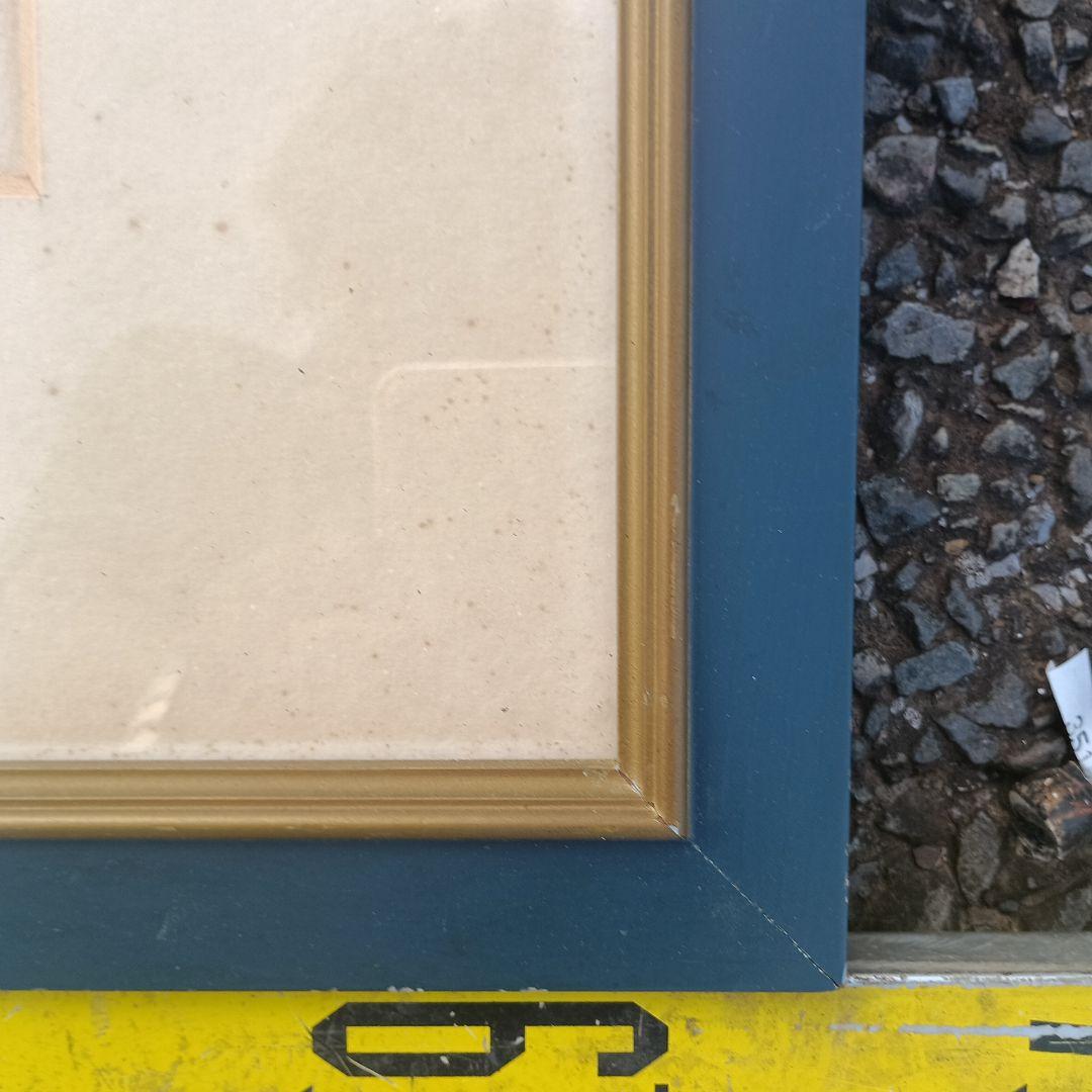 3518）ナタリーシャブリエ　リトグラフ　外国風景　額装