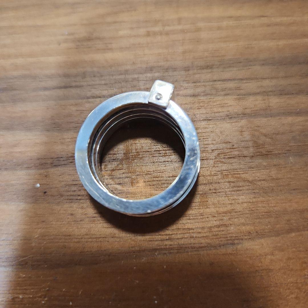 レア⭐OLD　GUCCI 四連重ねリング　19号　シルバー925