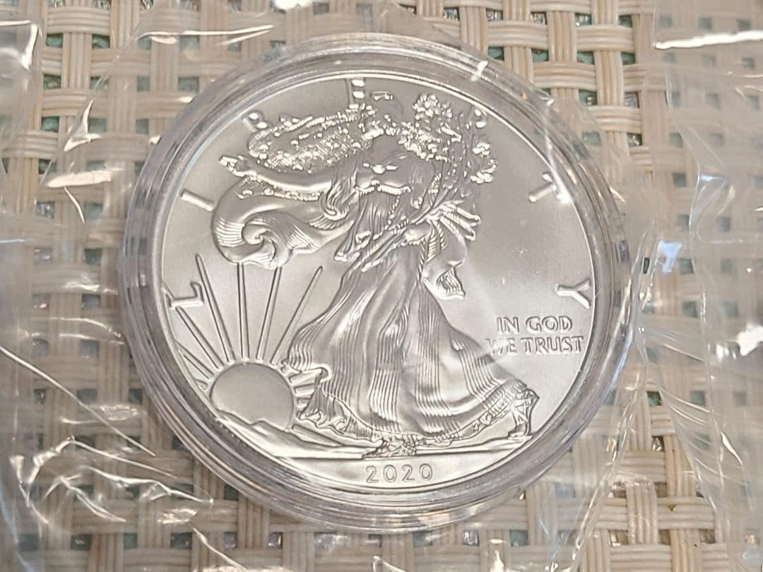2020年【イーグル・ウォーキングリバティ】 純銀1オンス５枚セット