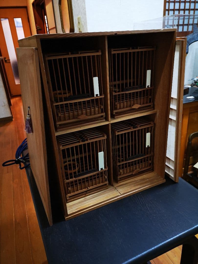 【3日間限定値下げ中】　メジロ籠/ホオジロ籠&寝かせ籠《高級品/職人籠》