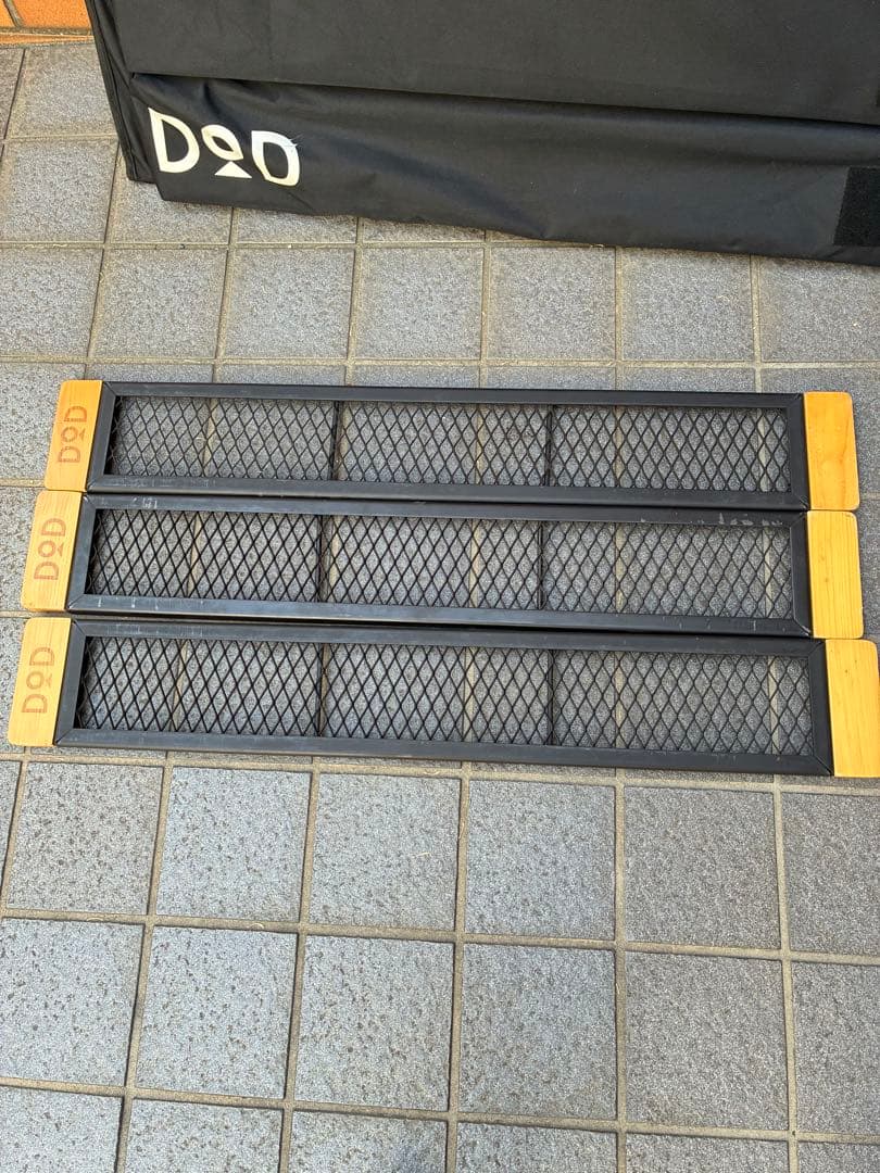 DODテキーラアイアンテーブル脚3つ+手作り棚板+カバーset