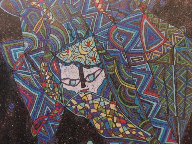 佐藤良助、【カナの宴】、希少な大判額装用画集より、美品、日本人画家