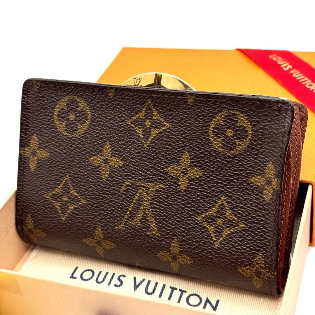 美品✨️ルイヴィトン　モノグラム　ヴィエノワ　二つ折り財布　折り財布　財布