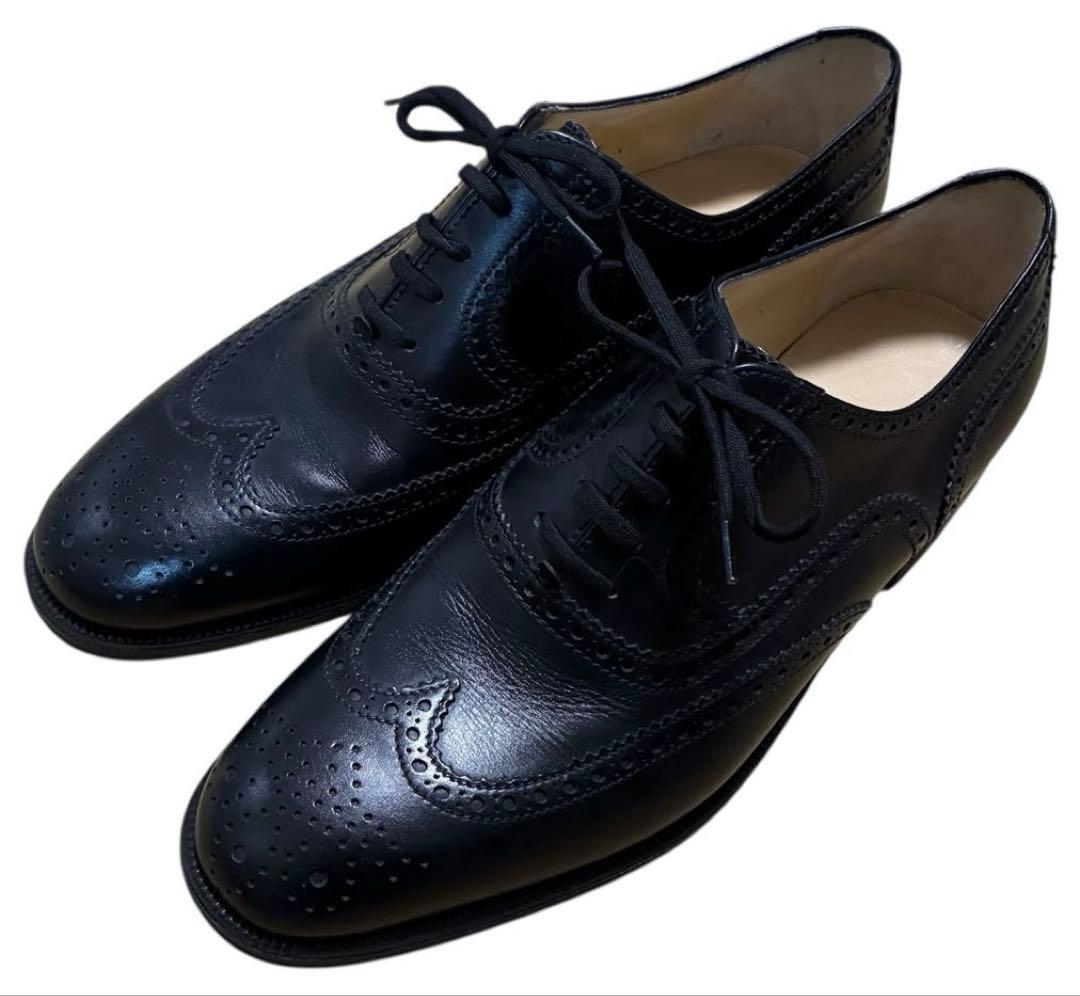 TANINO CRISCI ウィングチップ ブラック ドレスシューズ 7