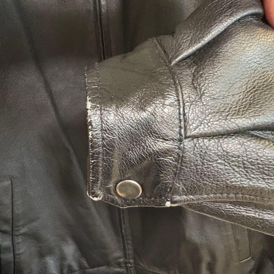 Croft Barrow レザージャケット シングル 革ジャン 本革 ライダース