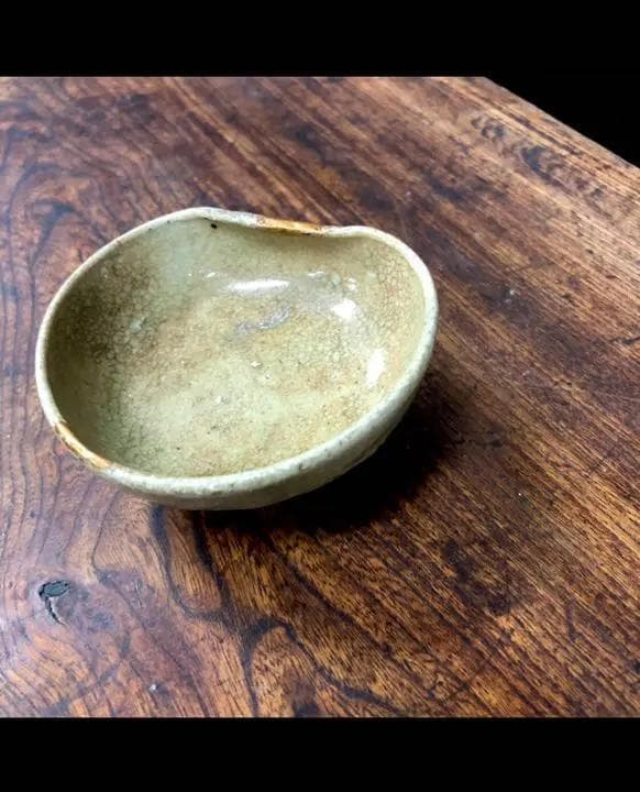 ◆137◆　江戸時代　古黄瀬戸盃　骨董品　発掘品　ぐい吞み