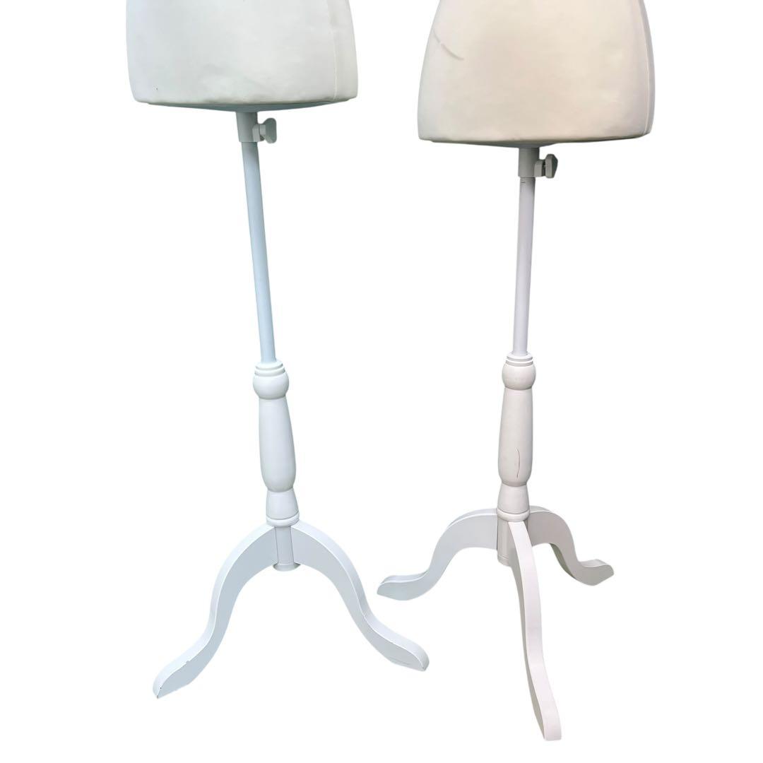 【2体セット】レディース トルソー 布 木製 猫脚 婦人用 女性用