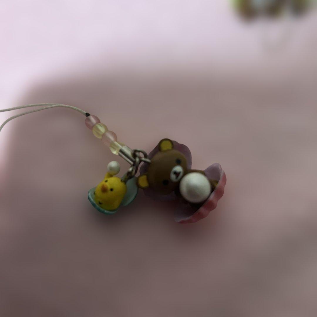 リラックマ　ご当地　ストラップ　根付　三重　真珠　キーホルダー