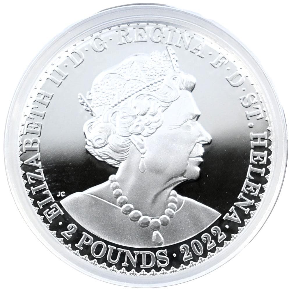 2022エリザベス2世 2oz 銀貨69 ゴチッククラウン ポートレート 165