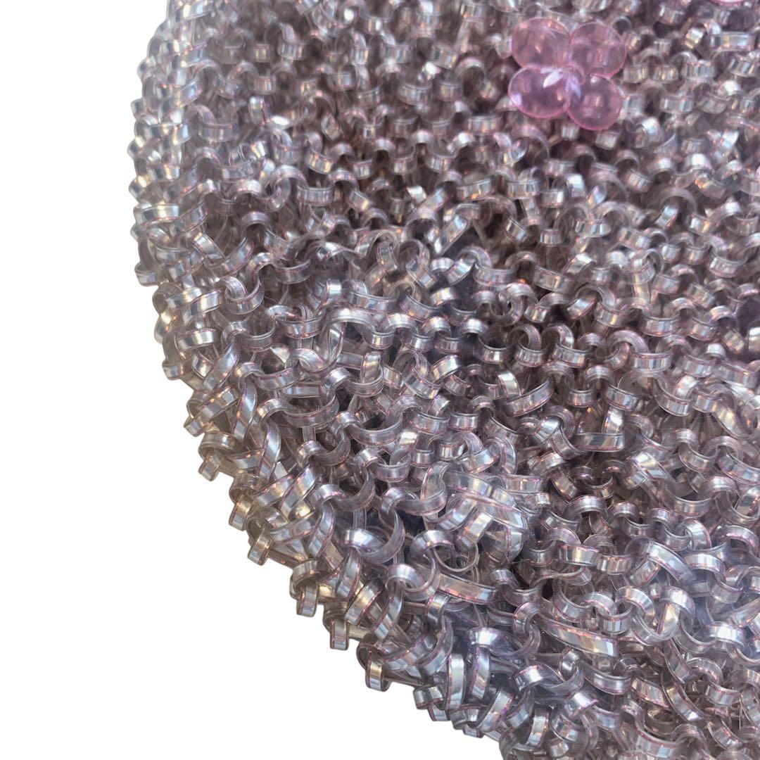 ［極美品］ANTEPRIMA アンテプリマ ワイヤーバッグ　ピンク　フラワー