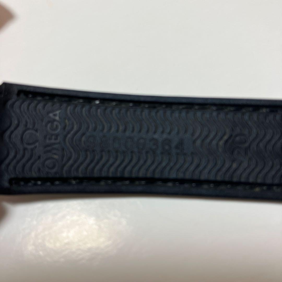 OMEGA ブラック ラバーベルト バックル 20mm オメガ