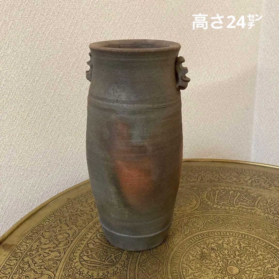 古備前　古花瓶　花生